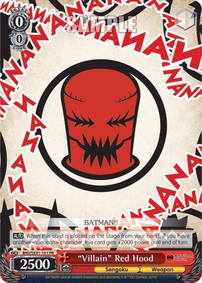 Villain Red Hood BNJ/SX01-101 PR Batman Ninja Card