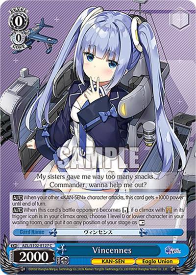 Vincennes AZL/S102-E127 C Azur Lane Card