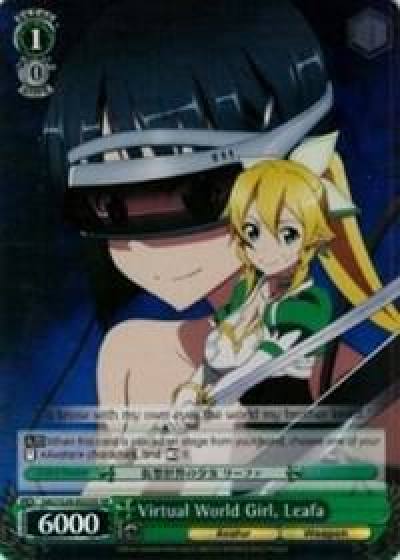 Virtual World Girl Leafa SR SAO/S26-E025S SR Sword Art Online Vol.2 Card