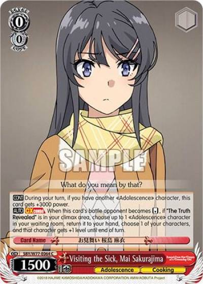 Visiting the Sick Mai Sakurajima SBY/W77-E064 C Rascal Does Not Dream of a Dreaming Girl Card