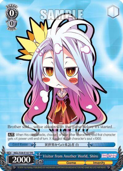 Visitor from Another World Shiro NGL/S58-E107 PR No Game No Life Card