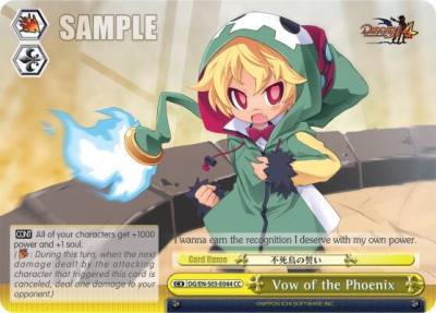 Vow of the Phoenix DG/EN-S03-E044 CC Disgaea Card