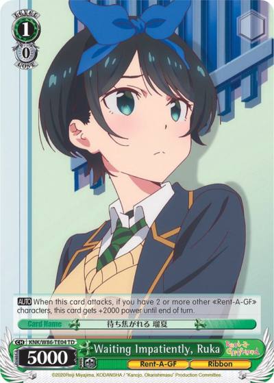 Waiting Impatiently Ruka KNK/W86-TE04 TD Rent-A-Girlfriend Card