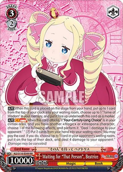 Waiting for That Person Beatrice RZ/S116-E049 Re:ZERO -Starting Life in Another World- Vol.3 Card