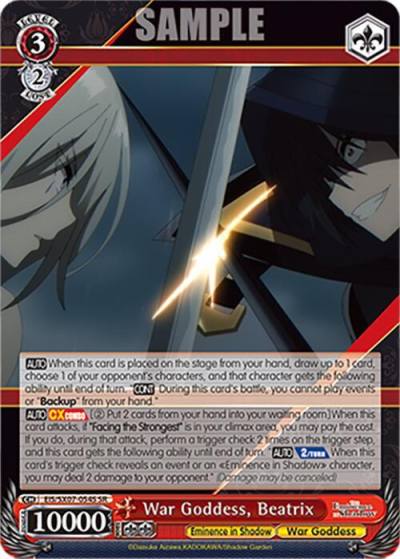 War Goddess Beatrix SR EIS/SX07-054S The Eminence in Shadow Card