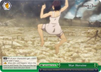 War Heroine AOT/SX04-T10 TD Attack On Titan: Final Season Card