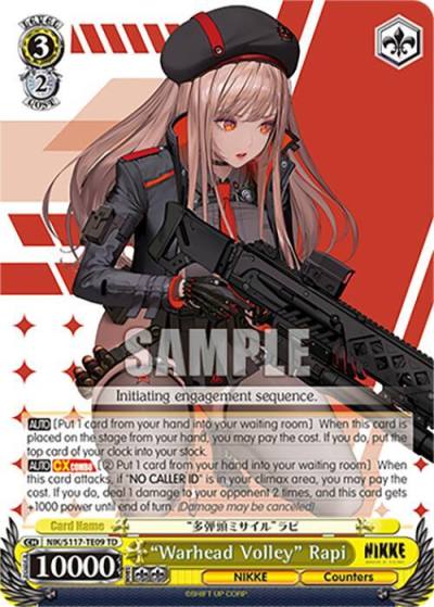Warhead Volley Rapi NIK/S117-TE09 TD GODDESS OF VICTORY: NIKKE Card