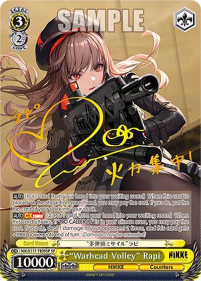 Warhead Volley Rapi SP NIK/S117-TE09SP SP GODDESS OF VICTORY: NIKKE Card