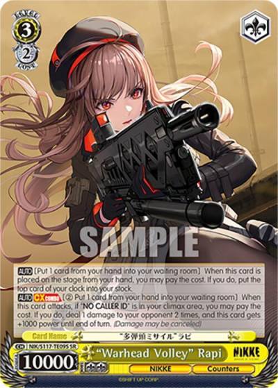 Warhead Volley Rapi SR NIK/S117-TE09S SR GODDESS OF VICTORY: NIKKE Card