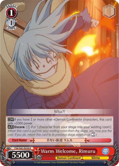 Warm Welcome Rimuru TSK/S82-E038 R That Time I Got Reincarnated as a Slime Vol.2 Card