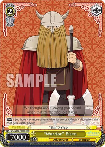 Warrior Eisen RRR SFN/S108-TE07R RRR Frieren: Beyond Journey’s End Card
