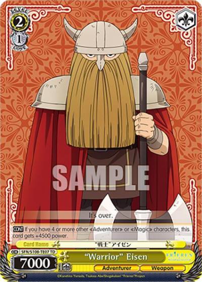 Warrior Eisen SFN/S108-TE07 TD Frieren: Beyond Journey’s End Card