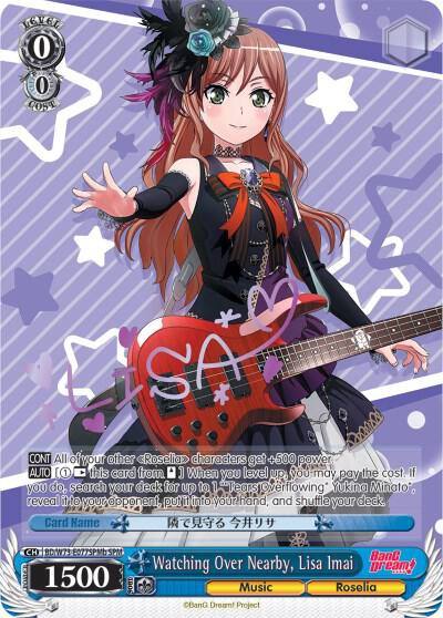 Watching Over Nearby Lisa Imai SPM B BD/W73-E077SPMb SPM BanG Dream! Vol.2 Card