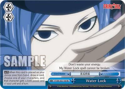 Water Lock FT/EN-S02-100 CC RE Fairy Tail Chronicle Set Card