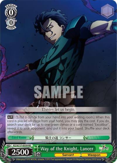 Way of the Knight Lancer FZ/SC17-E039 RE Fate/Zero Chronicle Set Card