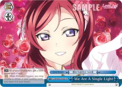We Are A Single Light b Blue LL/EN-W02-E165b CR Love Live! DX Vol.2 Card
