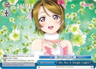 We Are A Single Light c Blue LL/EN-W02-E165c CR Love Live! DX Vol.2 Card