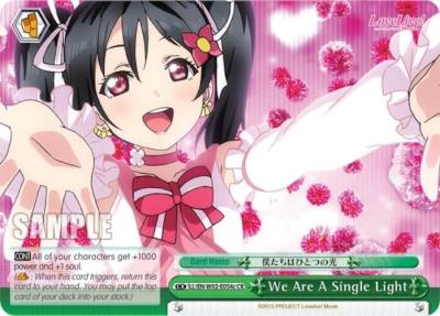 We Are A Single Light c Green LL/EN-W02-E054c CR Love Live! DX Vol.2 Card