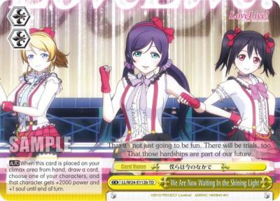 We Are Now Waiting In the Shining Light B LL/W24-E112b TD Love Live! Card