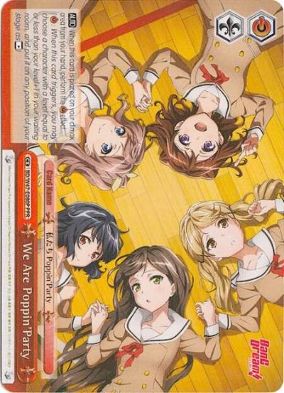 We Are PoppinParty Parallel Foil BD/W47-E080P PPR BanG Dream! Card