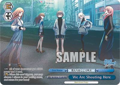 We Are Shouting Here RRR BD/WE42-TE18R RRR BanG Dream! Girls Band Party! Countdown Collection Premium Booster Card
