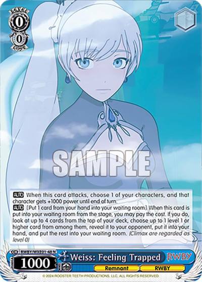 Weiss Feeling Trapped RWBY/WXE01-48 N RWBY Premium Booster Card