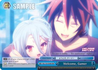 Welcome Gamer RRR NGL/S58-E098R RRR No Game No Life Card