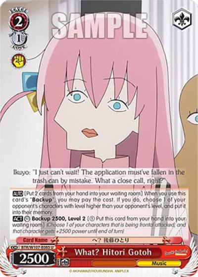 What Hitori Gotoh BTR/W107-E085 U BOCCHI THE ROCK! Card