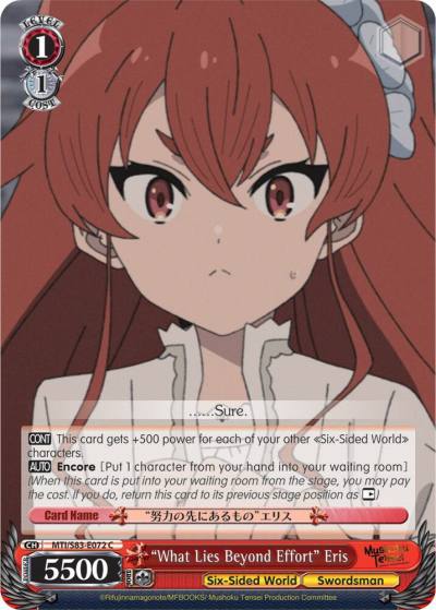 What Lies Beyond Effort Eris MTI/S83-E072 C Mushoku Tensei: Jobless Reincarnation Card