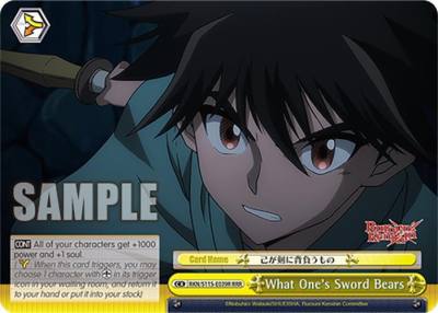 What Ones Sword Bears RRR RKN/S115-E039R RRR Rurouni Kenshin Card