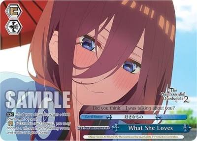 What She Loves OFR 5HY/W90-E099OFR OFR The Quintessential Quintuplets 2 Card