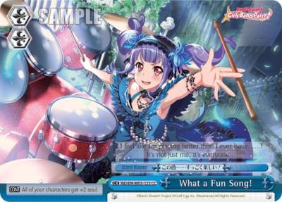 What a Fun Song BD/EN-W03-123 CC BanG Dream! Girls Band Party! MULTI LIVE Card