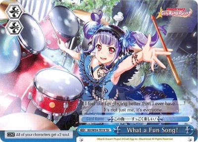 What a Fun Song BD/W54-TE19 TD BanG Dream! Girls Band Party! Card