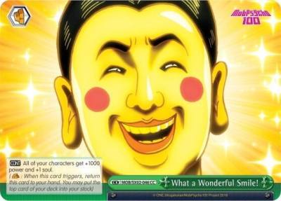 What a Wonderful Smile MOB/SX02-046 CC Mob Psycho 100 Card
