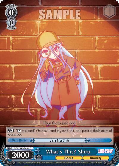Whats This Shiro NGL/S58-E090 C No Game No Life Card