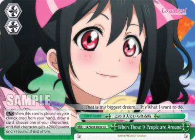 When These 9 People are Around LL/W34-E032 CC Love Live! Vol. 2 Card