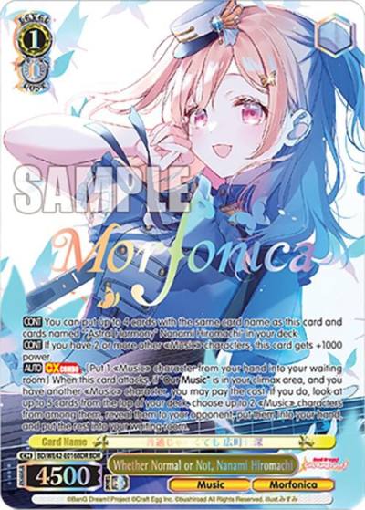 Whether Normal or Not Nanami Hiromachi BDR BD/WE42-E016BDR BDR BanG Dream! Girls Band Party! Countdown Collection Premium Booster Card