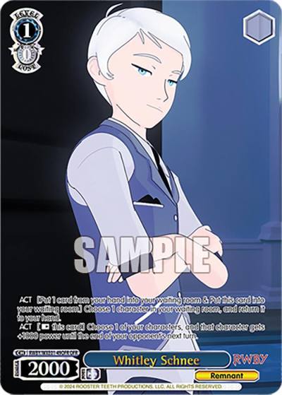 Whitley Schnee OFR RWBY/WXE01-49OFR OFR RWBY Premium Booster Card