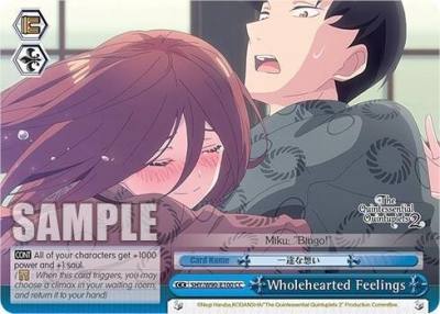 Wholehearted Feelings 5HY/W90-E100 CC The Quintessential Quintuplets 2 Card