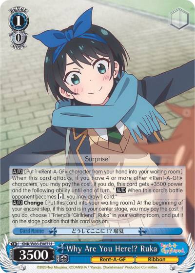 Why Are You Here Ruka KNK/W86-E087 U Rent-A-Girlfriend Card