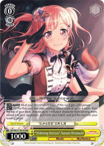 Widening Horizon Nanami Hiromachi RRR BD/WE34-TE01R RRR Morfonica x RAISE A SUILEN Card