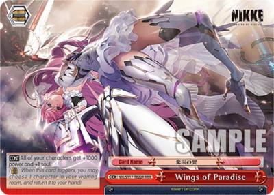 Wings of Paradise RRR NIK/S117-TE22R RRR GODDESS OF VICTORY: NIKKE Card