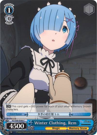 Winter Clothing Rem RZ/S68-E086 C Re:ZERO Memory Snow Card
