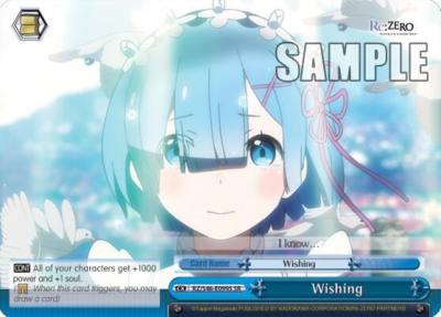 Wishing SR RZ/S46-E099S SR Re:ZERO Card