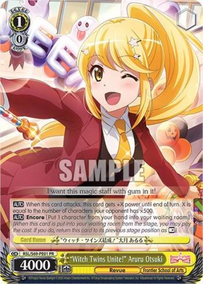 Witch Twins Unite Aruru Otsuki RSL/S69-PE01 Revue Starlight -Re LIVE- Card