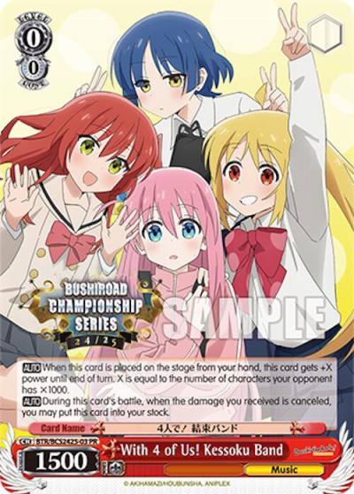 With 4 of Us Kessoku Band BTR/BCS2425-03 PR Bushiroad Event Cards Card