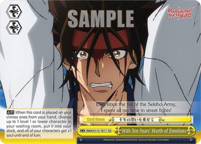 With Ten Years Worth of Emotions RKN/S115-TE11 TD Rurouni Kenshin Card