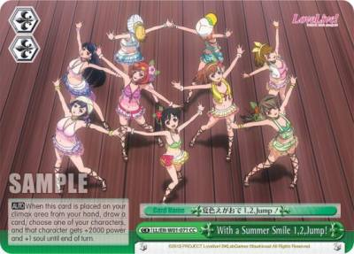 With a Summer Smile 12Jump LL/EN-W01-071 CC Love Live! DX Card
