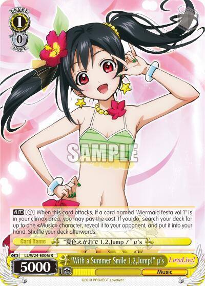 With a Summer Smile 12Jump us I LL/W24-E006i R Love Live! Card