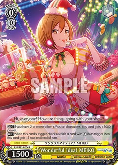 Wonderful Idea! MEIKO PJS/S91-E004 R HATSUNE MIKU: COLORFUL STAGE! Weiss Schwarz card